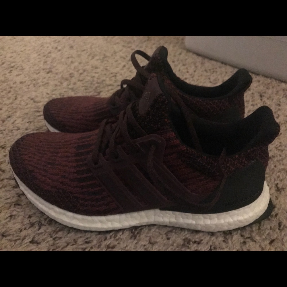 Adidas Ultra Boost in wine.